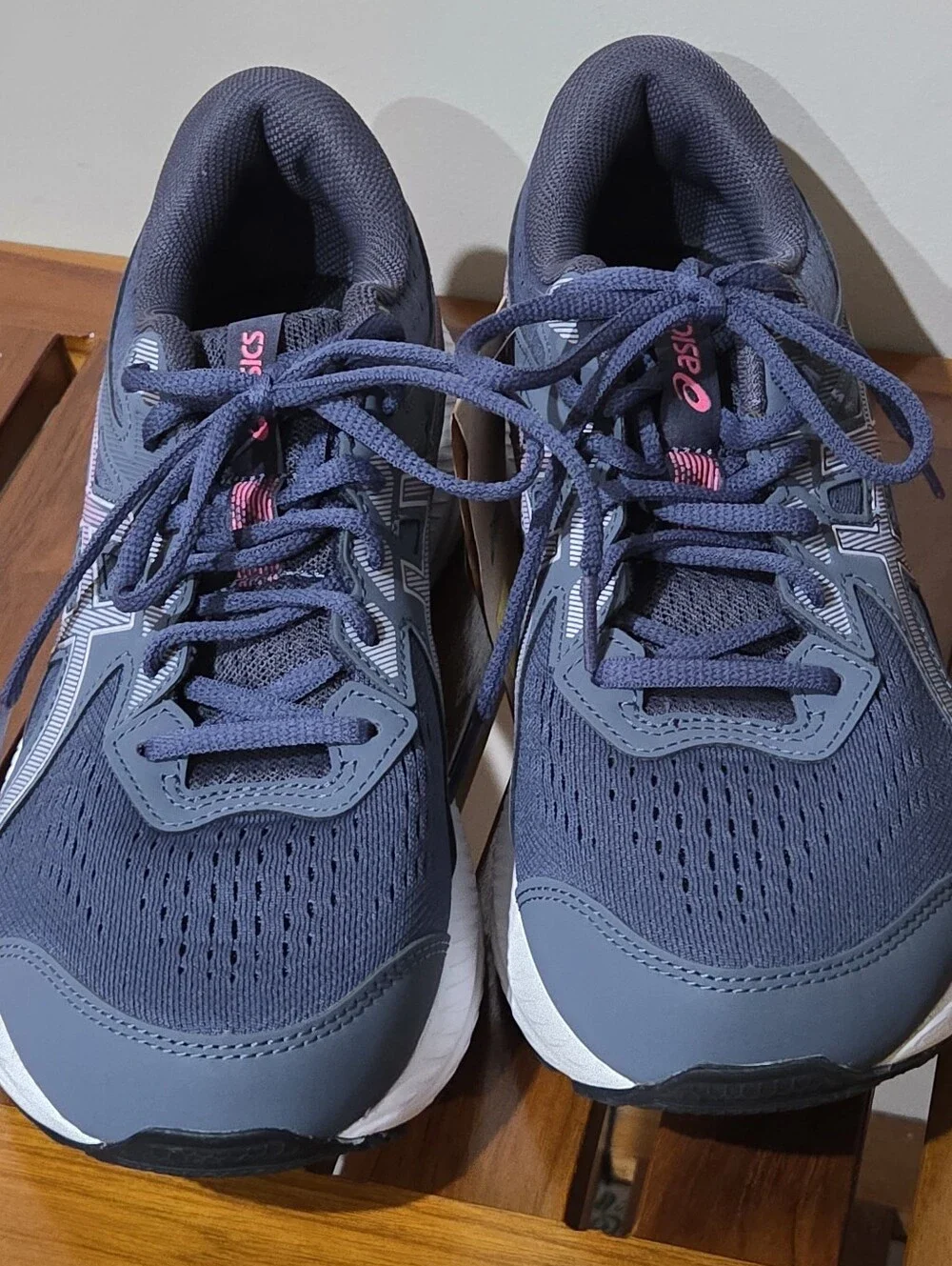 ASICS Women's Gel Contend 8 Athletic Shoes - Tarmac/Lilac Hint Accents Size 9